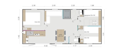 Mobile-home Superieur 3 bedrooms