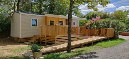 Mietunterkunft - Mobilheim Superieur 2 Schlafzimmer - image n°6 - Camping les Peupliers