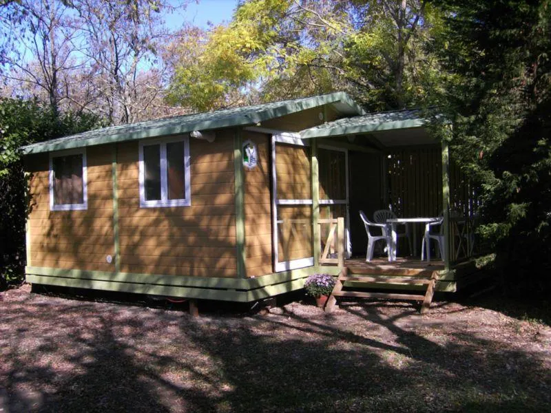 Chalet Confort Morea 25M² 2 Chambres - Terrasse Couverte + Climatisation