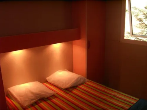 Huuraccommodatie(s) - Chalet Confort Morea 25M²  2 Kamers - Overdekt Terras - image n°4 - Flower Camping Le Plan d'Eau - Ardèche