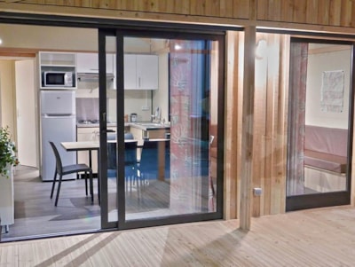 Chalet PREMIUM EDEN 35m² - 3 bedrooms - terrace + air conditioning + dishwasher