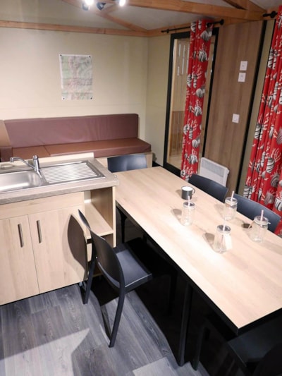 Chalet PREMIUM EDEN 35m² - 3 bedrooms - terrace + air conditioning + dishwasher