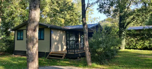 Accommodation - Chalet Premium Eden 35M² - 3 Bedrooms - Terrace + Air Conditioning + Dishwasher - image n°1 - Flower Camping Le Plan d'Eau - Ardèche