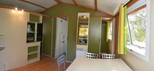 Location - Chalet Gitotel Morea 30M², 2 Chambres. - image n°4 - Camping Les Chênes Verts