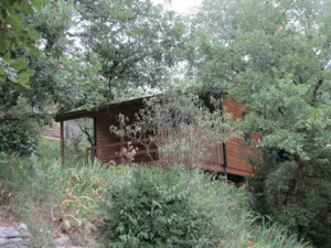 Locatif - Chalet Xeres 30 m², 1 chambre séparée. - Camping Les Chênes Verts