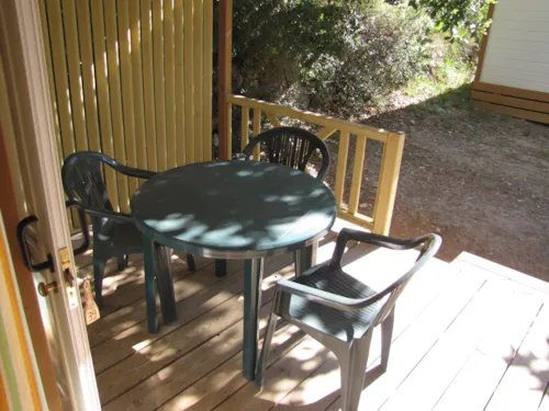 Location - Chalet Tonga 17 M2  2 Personnes - image n°6 - Camping Les Chênes Verts