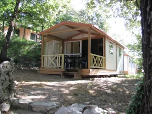 Locatif - Chalet Gitotel MOREA 30m², 2 chambres. - Camping Les Chênes Verts
