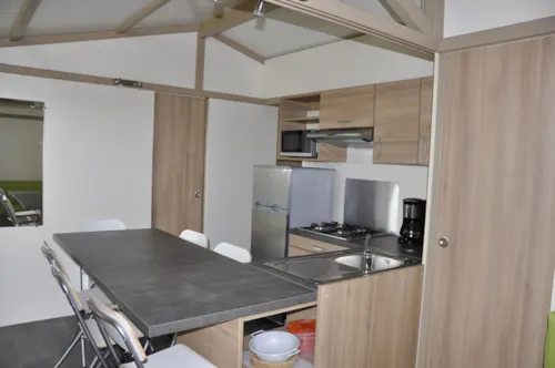 Mietunterkunft - Chalet Grand Confort Eden 54M² - 3 Zimmer - image n°2 - Camping Les Chênes Verts