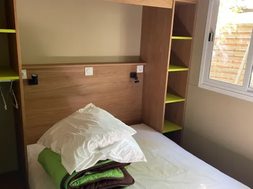 Mietunterkunft - Chalet Hékipia 5 Personnes  30M2 - image n°6 - Camping Les Chênes Verts