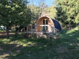 Location - Cabane En Bois Mégapod - Camping Les Berges Du Doux
