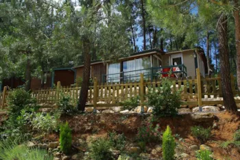 Location - Chalet Mimosa Bleu - 3 Chambres - Camping Paradis - Bois Simonet