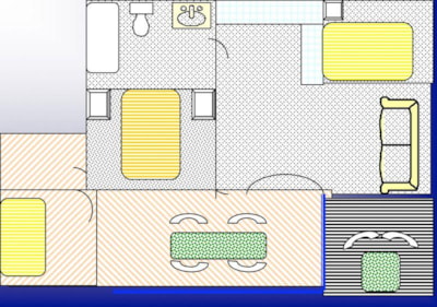 Chalet MIMOSA BLEU - 3 Rooms
