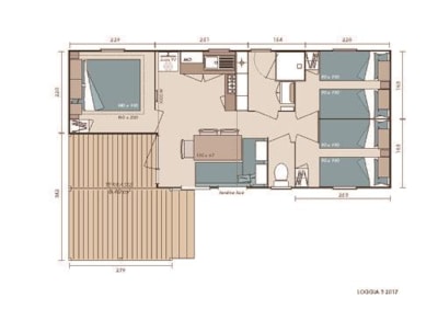 MOBIL HOME Cèdre - 3 Bedrooms
