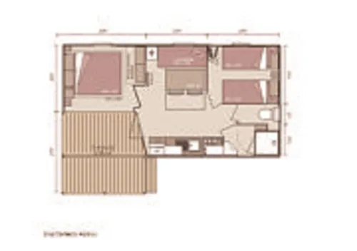Location - Mobil Home Genet - image n°5 - Camping Paradis - Bois Simonet