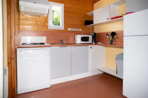 Location - Chalet Mimosa - 2 Chambres - image n°4 - Camping Paradis - Bois Simonet