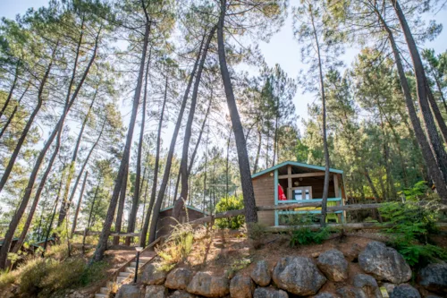 Location - Chalet Garrigue - 2 Chambres - image n°1 - Camping Paradis - Bois Simonet