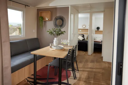 Location - Mobil-Home Laurier - 2 Chambres - image n°2 - Camping Paradis - Bois Simonet