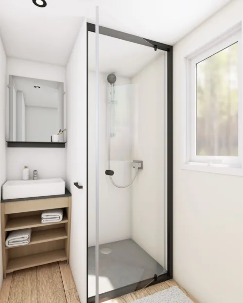 Location - Mobil-Home Laurier - 2 Chambres - image n°3 - Camping Paradis - Bois Simonet