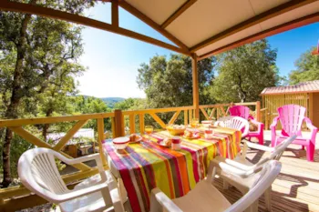 Mietunterkunft - Chalet Confort - CAMPING LE VIEUX VALLON