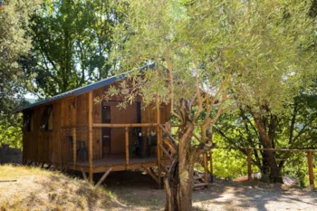 Mietunterkunft - Hütte Ardéchoise - CAMPING LE VIEUX VALLON