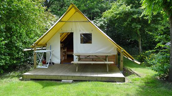 Location - Location Tente Lodge 20M² (2 Chambres) - Camping Le Rouge Gorge