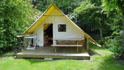 Accommodation - Tent Lodge 20M² (2 Bedrooms) - Camping Le Rouge Gorge