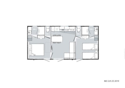 Mobile-home 2 bedrooms Premium  2 bathrooms — 8