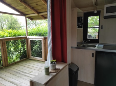 CABANE LODGE PREMIUM SOLARO 1 CH 2/4 PERS CLIM TV — 5