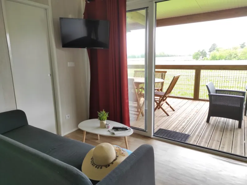 Cabane Lodge Premium Bora Bora 3 Ch 7 Pers Clim Tv Lave Vaisselle