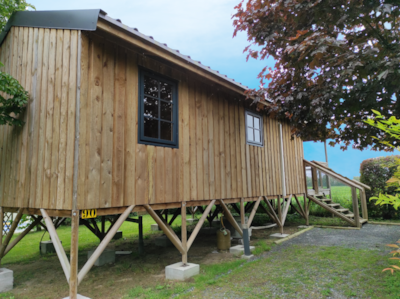 CABANE LODGE PREMIUM BORA BORA 3 CH 7 PERS CLIM TV LAVE VAISSELLE — 2