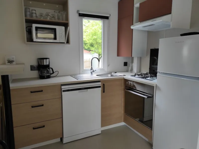 Location Mobilhome 40M² (3 Chambres - 2 Sdb) Premium Tv Climatisation Lave Vaisselle