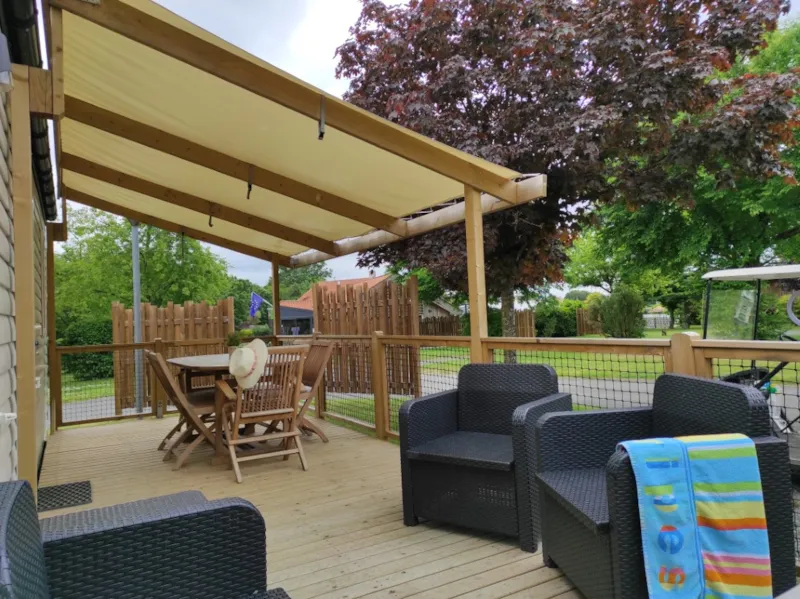 Location Mobilhome 40M² (3 Chambres - 2 Sdb) Premium Tv Climatisation Lave Vaisselle