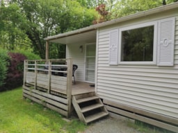 Accommodation - Mobile-Home Ti 32M² Half-Covered Terrace (3 Bedrooms) - Camping Le Rouge Gorge****
