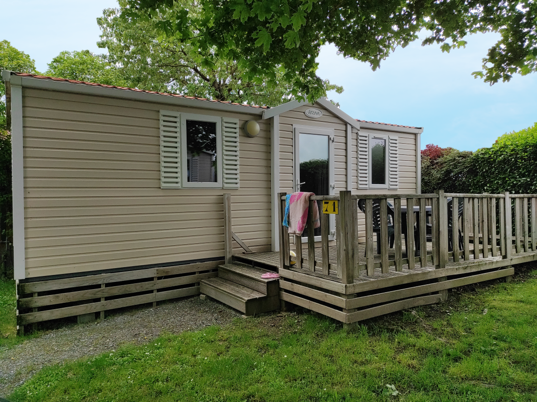Location - Location Mobilhome 28M² (2 Chambres) 4 Pers. Tv - Confort - Camping Le Rouge Gorge