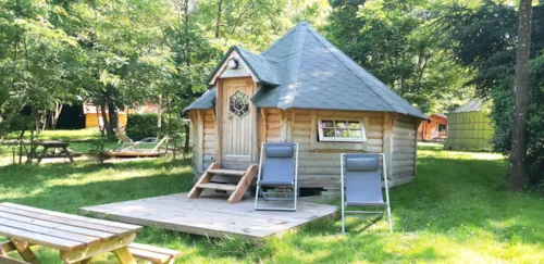 Location - Kota Finlandais & Spa Privé - image n°1 - Ushuaïa Villages - Camping Le Viaduc ***