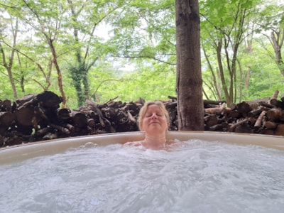 Treehouse with spa