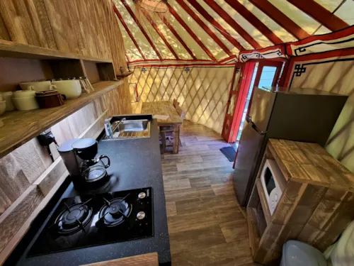 Accommodation - Wood Yurt 5 People - image n°3 - Ushuaïa Villages - Camping Le Viaduc ***