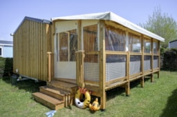 Huuraccommodatie(s) - Kids Tip Top Presta - 29 M² - 2 Slaapkamers - Clico Chic - Camping Haras de Deauville