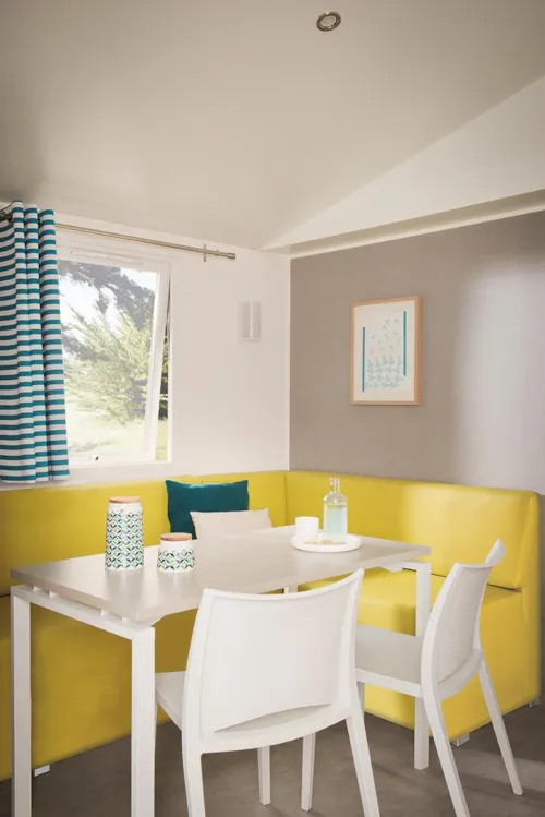 Accommodation - Mobil Home First - 2 Bedrooms - 35 M² - Terrace - Air Conditioning - Tv - Dishwasher. - image n°5 - Camping du Pont