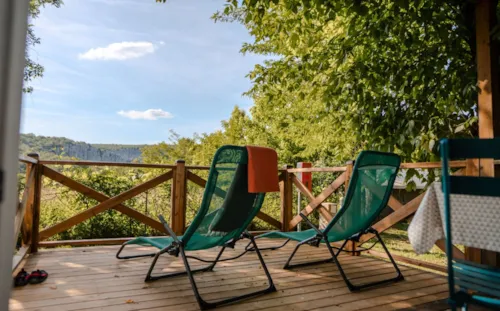 Location - Cottage  - 2 Chambres - 32M² Avec Terrasse - Climatisation - Tv . - image n°2 - Camping du Pont