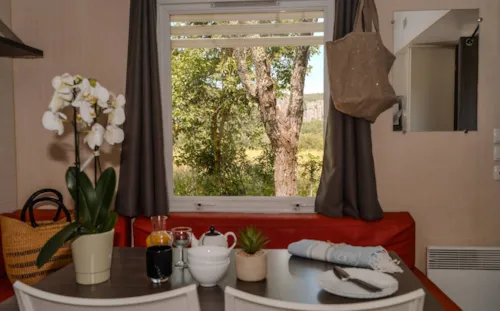 Location - Cottage  - 2 Chambres - 32M² Avec Terrasse - Climatisation - Tv . - image n°8 - Camping du Pont