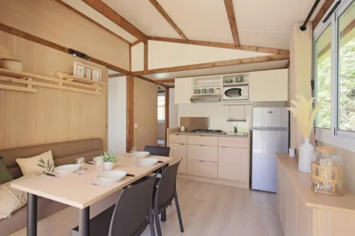 Location - Chalet - 2 Chambres Clim - image n°2 - CAMPING LES HORTENSIAS