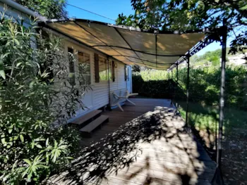 Location - Mobil-Home 2 Chambres+ Climatisé - CAMPING LES HORTENSIAS