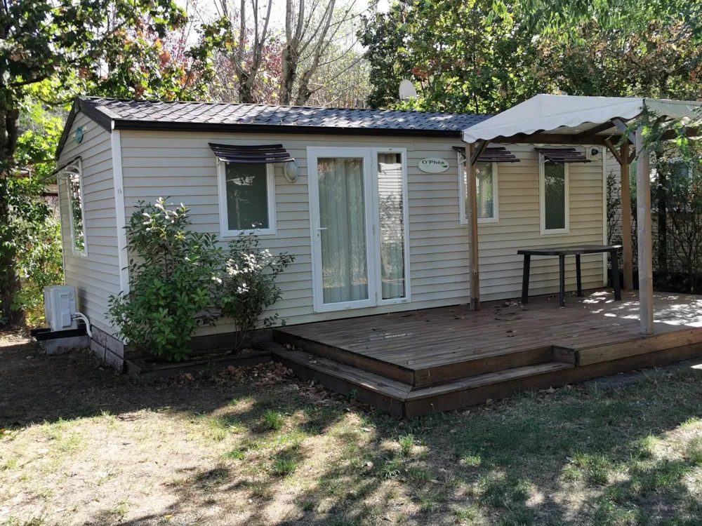 Location - Mobil-Home 2 Chambres+ Clim (En Dimanche Juillet/Août) - CAMPING LES HORTENSIAS