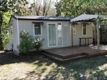 Location - Mobil-Home 2 Chambres+ Clim (En Dimanche Juillet/Août) - CAMPING LES HORTENSIAS