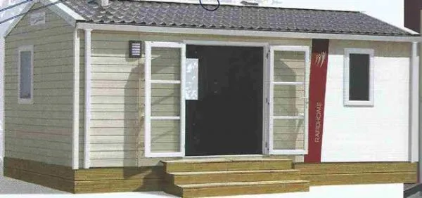 Location - Mobil-Home - 2 Chambres - 27M² - Terrasse En Bois - CAMPING LE CHASSEZAC