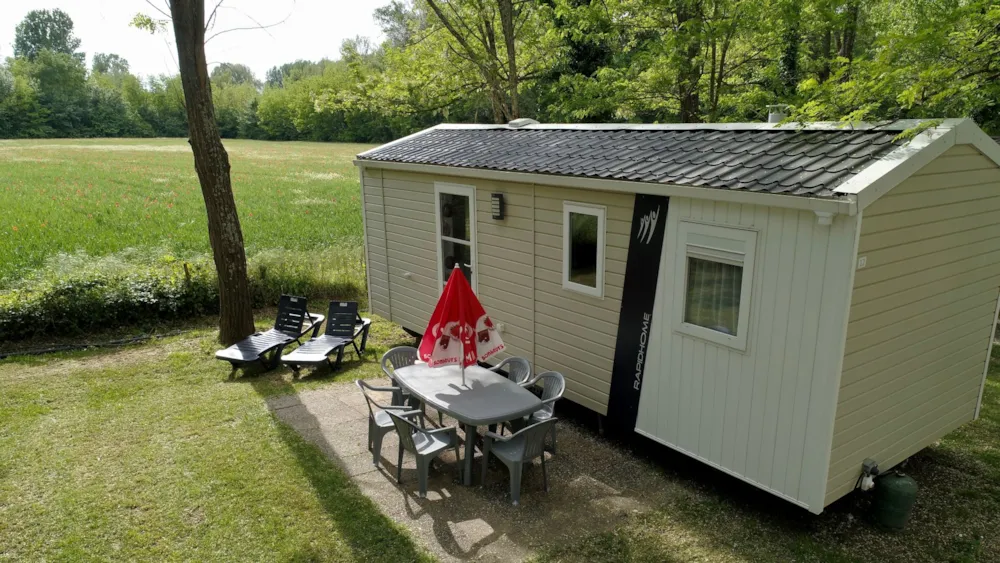 Location - Mobil-Home - 2 Chambres - 24M² - Terrasse Dallée - CAMPING LE CHASSEZAC