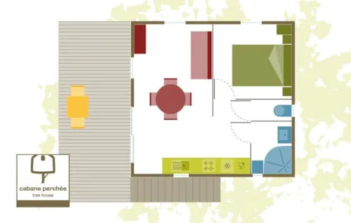 Mietunterkunft - Baumhaus - image n°6 - CAMPING DOMAINE DE BRIANGE