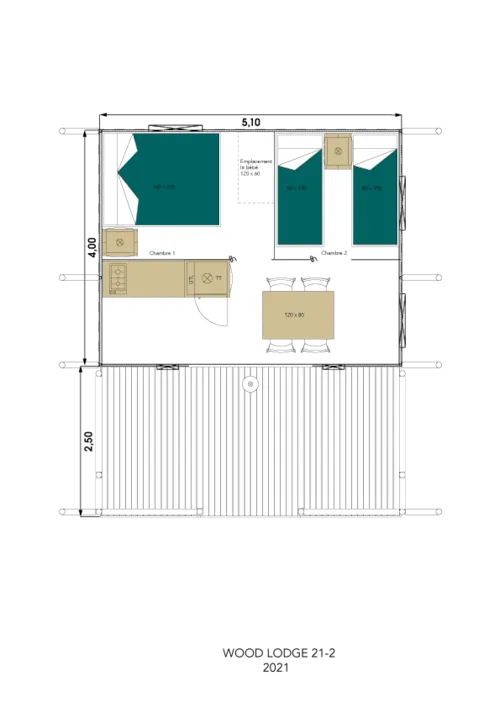 Location - Ecolodge 4 Pers - image n°10 - CAMPING DOMAINE DE BRIANGE