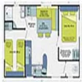 Huuraccommodatie(s) - Mobilhome Riviera Clim  4 Pers 2 Chambres /Heure D'arrivée Maximale 18H  (Samedi A Samedi) - image n°9 - Camping Beau Rivage